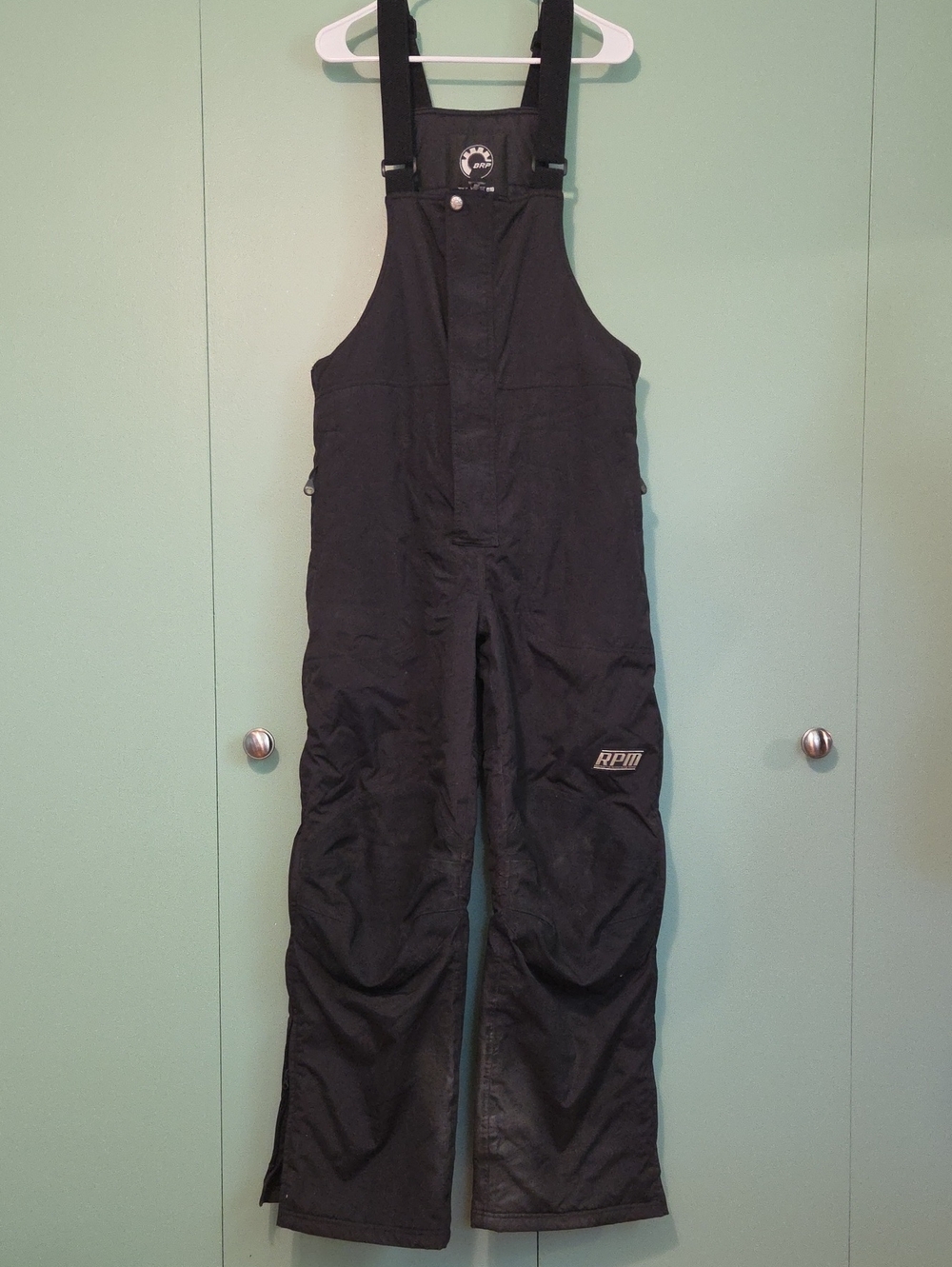 Brp Ski Doo Rpm Black Overall Style Snow Suit Pants Size Large
